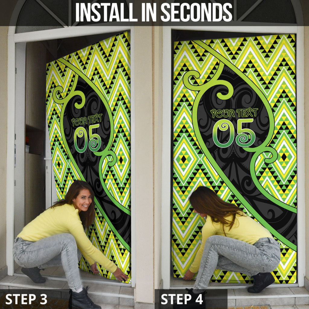 Custom Aotearoa Atua Tanemahuta Door Cover God Of Forests Koru Patterns Koru Patterns