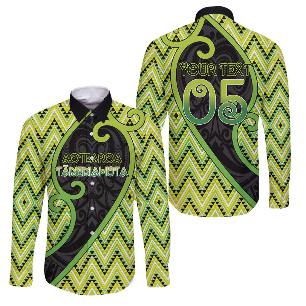 Custom Aotearoa Atua Tanemahuta Family Matching Puletasi and Hawaiian Shirt God Of Forests Koru Patterns Koru Patterns