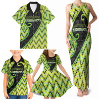 Custom Aotearoa Atua Tanemahuta Family Matching Tank Maxi Dress and Hawaiian Shirt God Of Forests Koru Patterns Koru Patterns