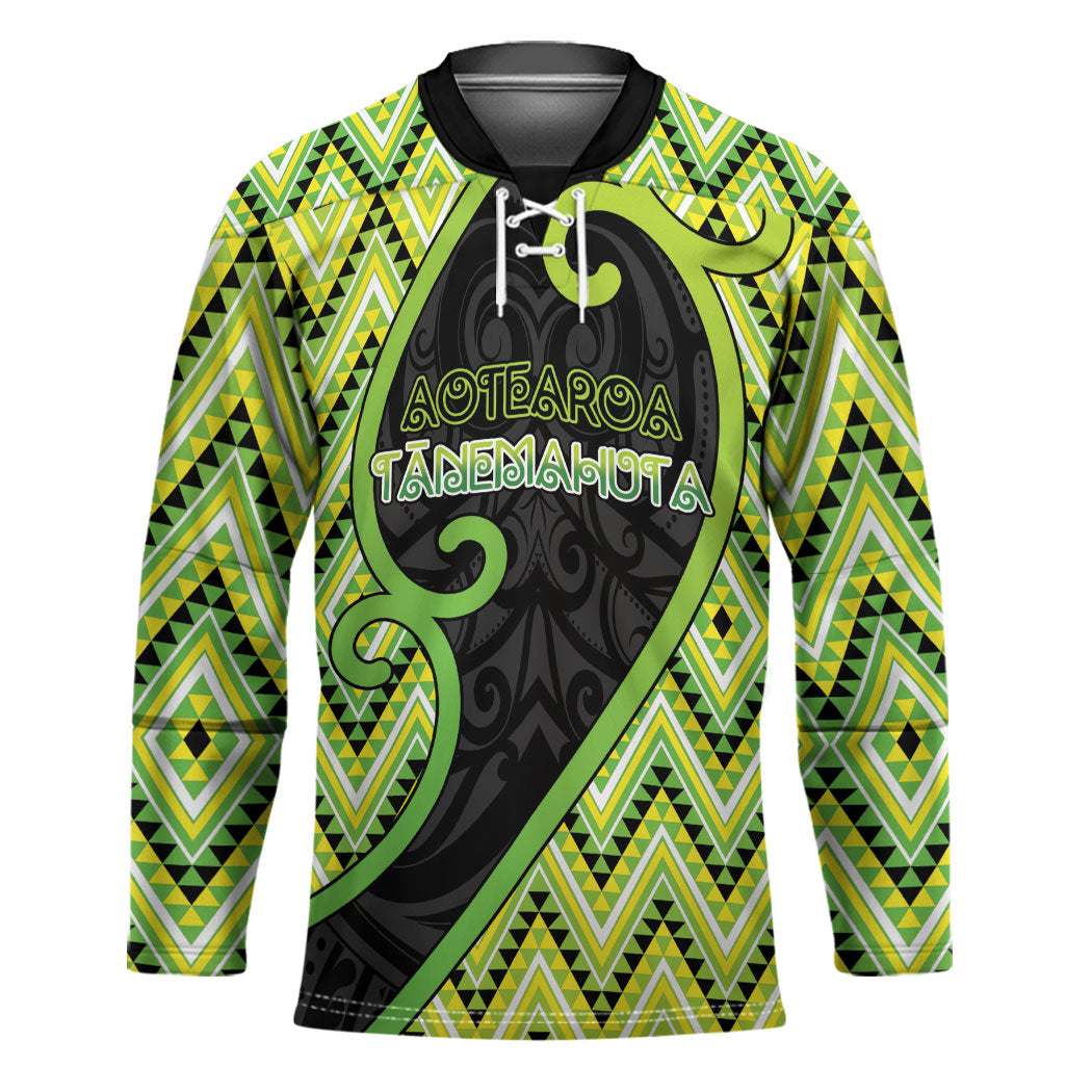 Custom Aotearoa Atua Tanemahuta Hockey Jersey God Of Forests Koru Patterns Koru Patterns