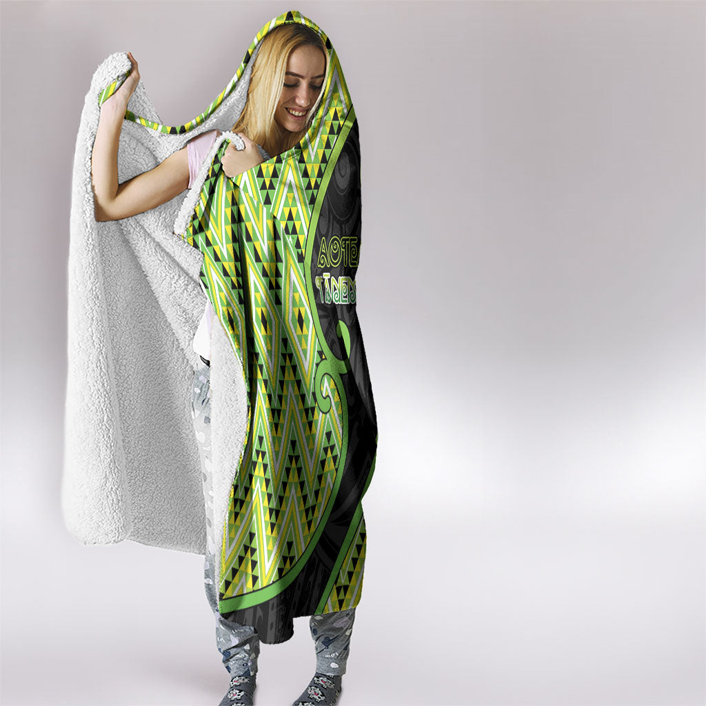 Aotearoa Atua Tanemahuta Hooded Blanket God Of Forests Koru Patterns Koru Patterns