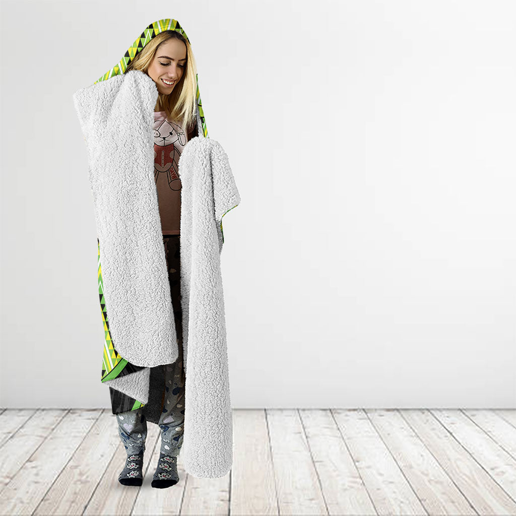 Aotearoa Atua Tanemahuta Hooded Blanket God Of Forests Koru Patterns Koru Patterns