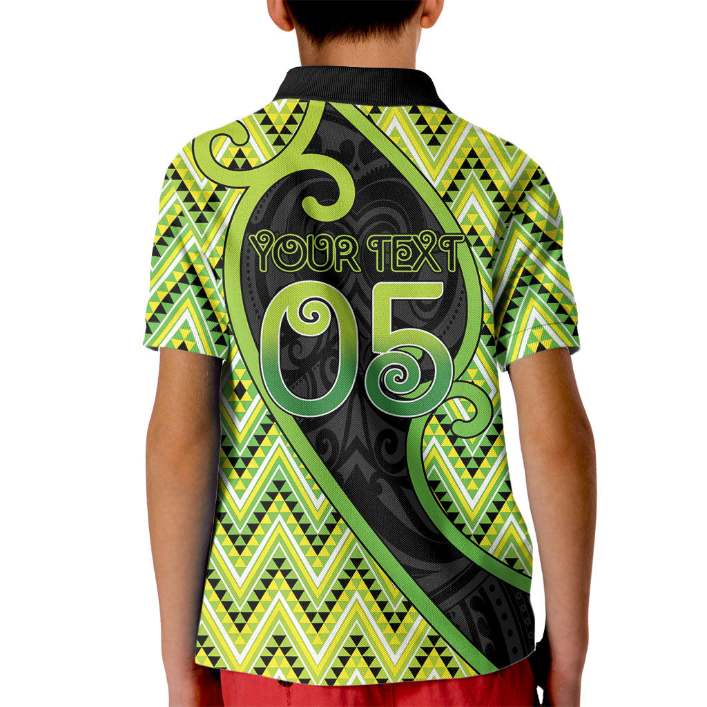 Custom Aotearoa Atua Tanemahuta Kid Polo Shirt God Of Forests Koru Patterns Koru Patterns