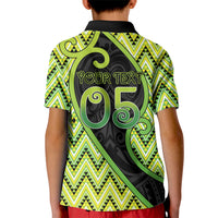 Custom Aotearoa Atua Tanemahuta Kid Polo Shirt God Of Forests Koru Patterns Koru Patterns