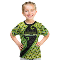 Custom Aotearoa Atua Tanemahuta Kid T Shirt God Of Forests Koru Patterns Koru Patterns