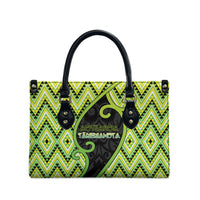Aotearoa Atua Tanemahuta Leather Bag God Of Forests Koru Patterns Koru Patterns