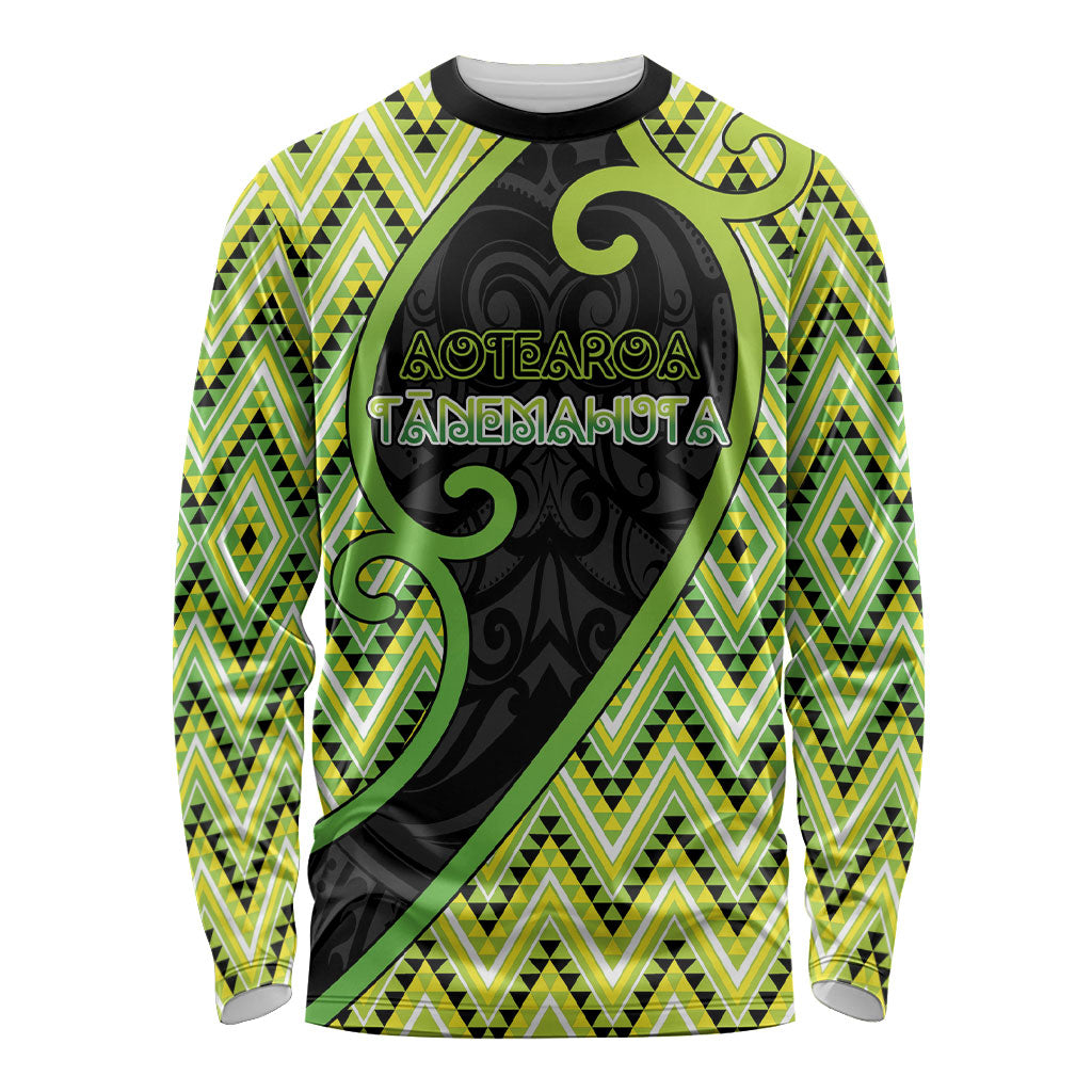 Custom Aotearoa Atua Tanemahuta Long Sleeve Shirt God Of Forests Koru Patterns Koru Patterns