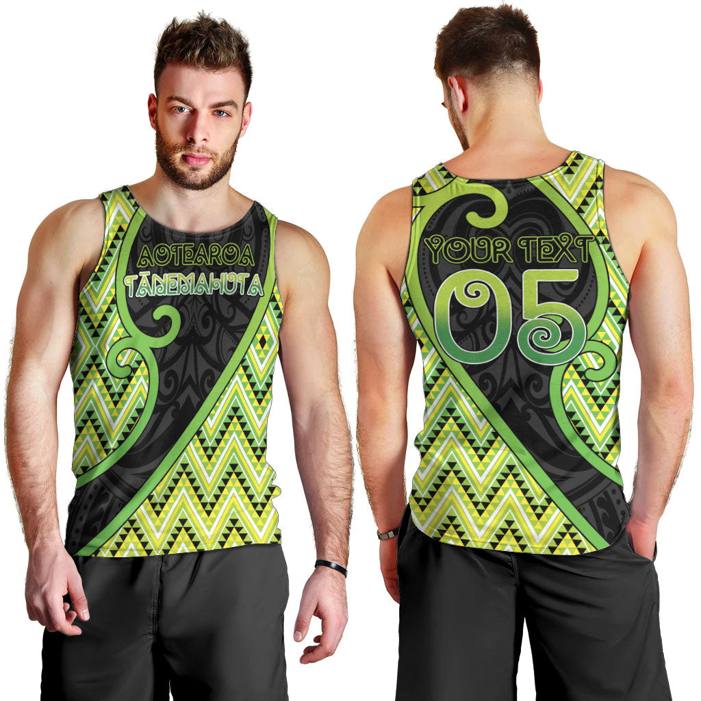 Custom Aotearoa Atua Tanemahuta Men Tank Top God Of Forests Koru Patterns Koru Patterns