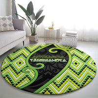 Aotearoa Atua Tanemahuta Round Carpet God Of Forests Koru Patterns Koru Patterns