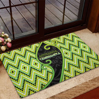 Aotearoa Atua Tanemahuta Rubber Doormat God Of Forests Koru Patterns Koru Patterns