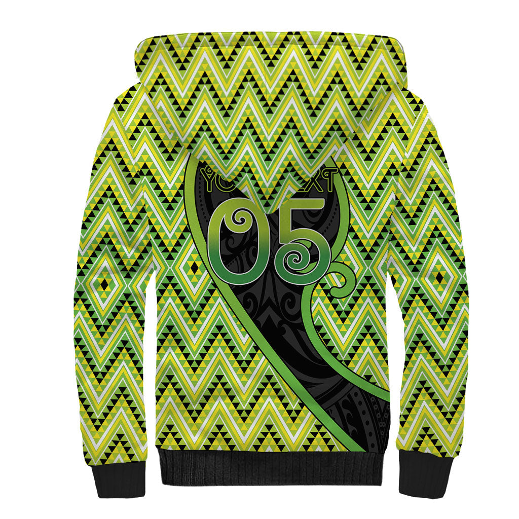 Custom Aotearoa Atua Tanemahuta Sherpa Hoodie God Of Forests Koru Patterns Koru Patterns