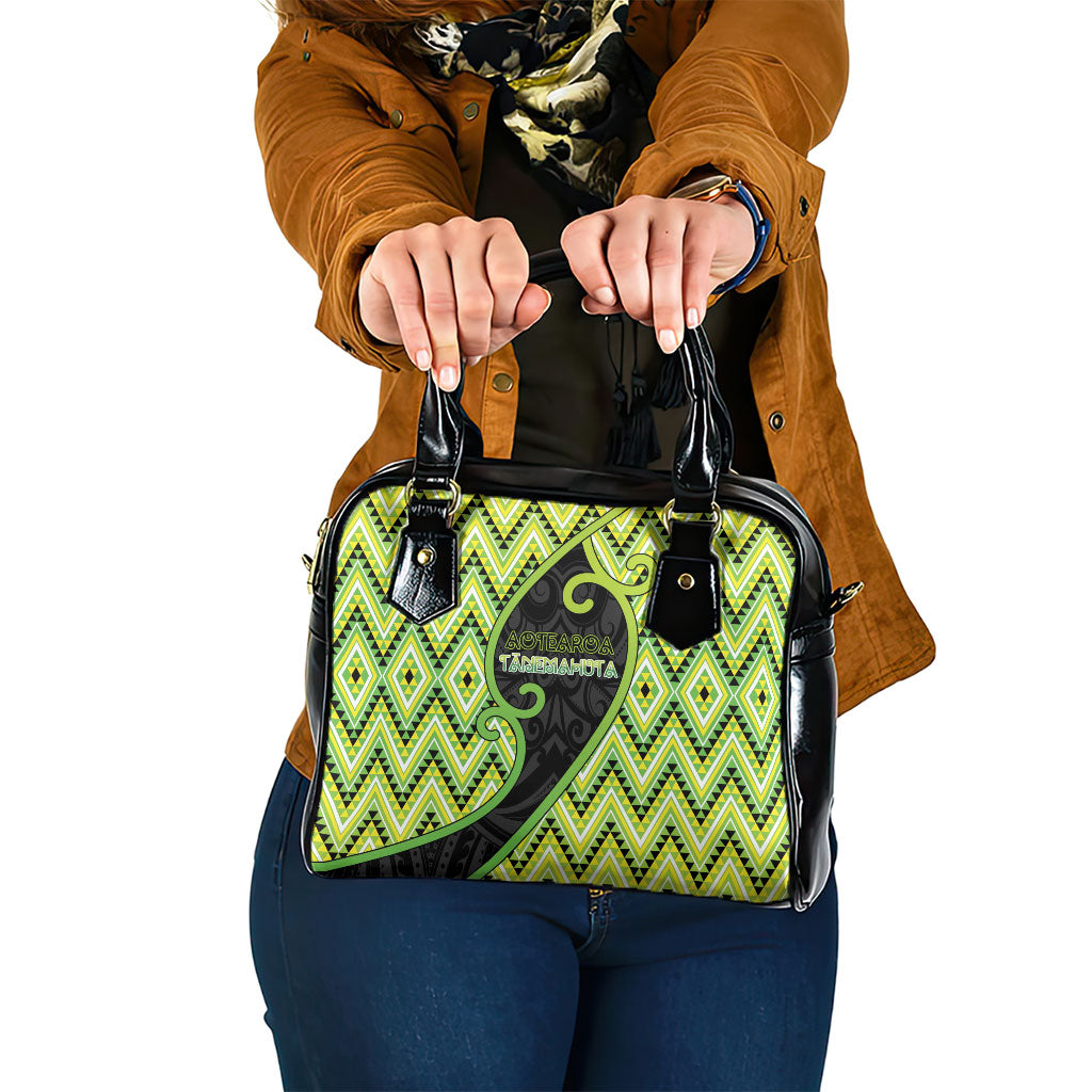 Aotearoa Atua Tanemahuta Shoulder Handbag God Of Forests Koru Patterns Koru Patterns