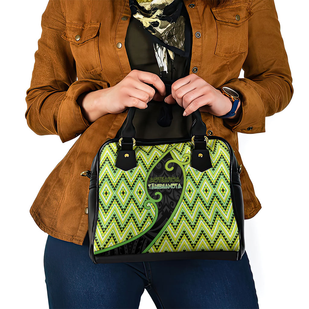 Aotearoa Atua Tanemahuta Shoulder Handbag God Of Forests Koru Patterns Koru Patterns