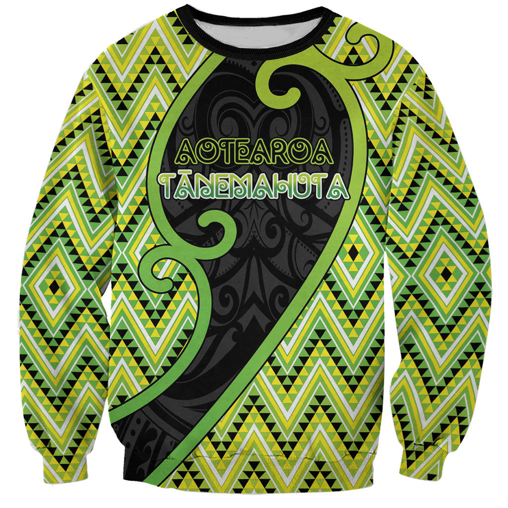 Custom Aotearoa Atua Tanemahuta Sweatshirt God Of Forests Koru Patterns Koru Patterns