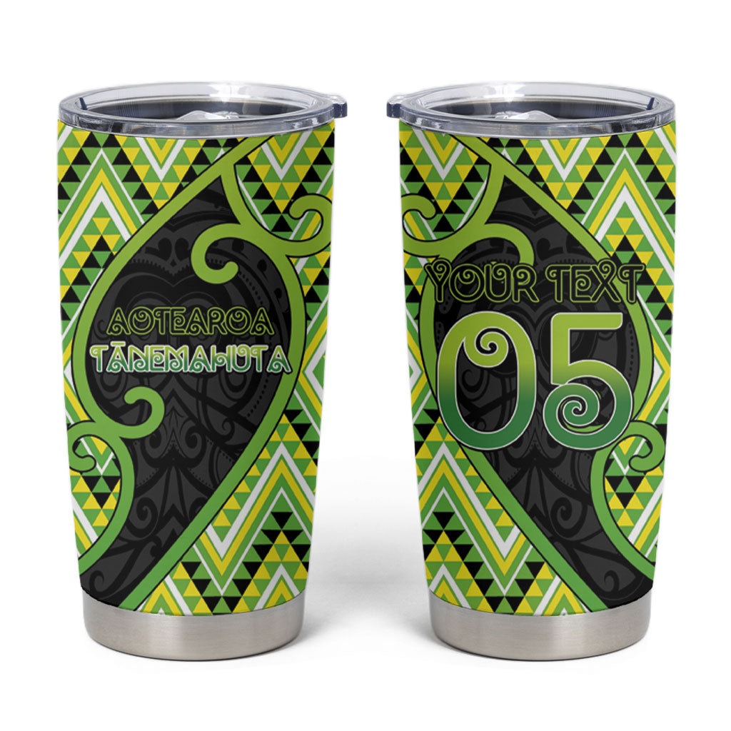 Custom Aotearoa Atua Tanemahuta Tumbler Cup God Of Forests Koru Patterns Koru Patterns