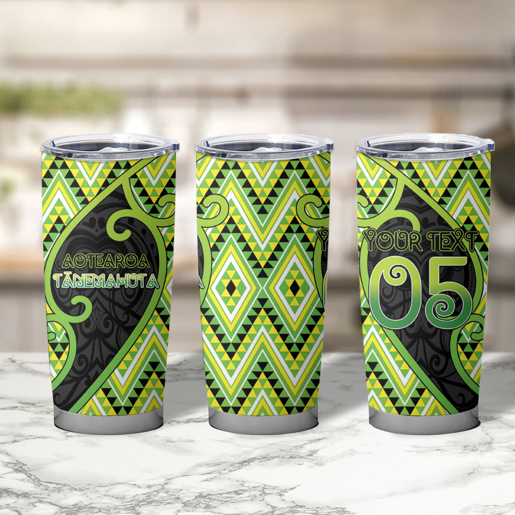 Custom Aotearoa Atua Tanemahuta Tumbler Cup God Of Forests Koru Patterns Koru Patterns