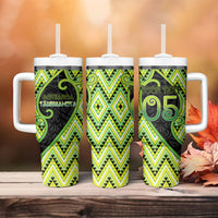 Custom Aotearoa Atua Tanemahuta Tumbler With Handle God Of Forests Koru Patterns Koru Patterns