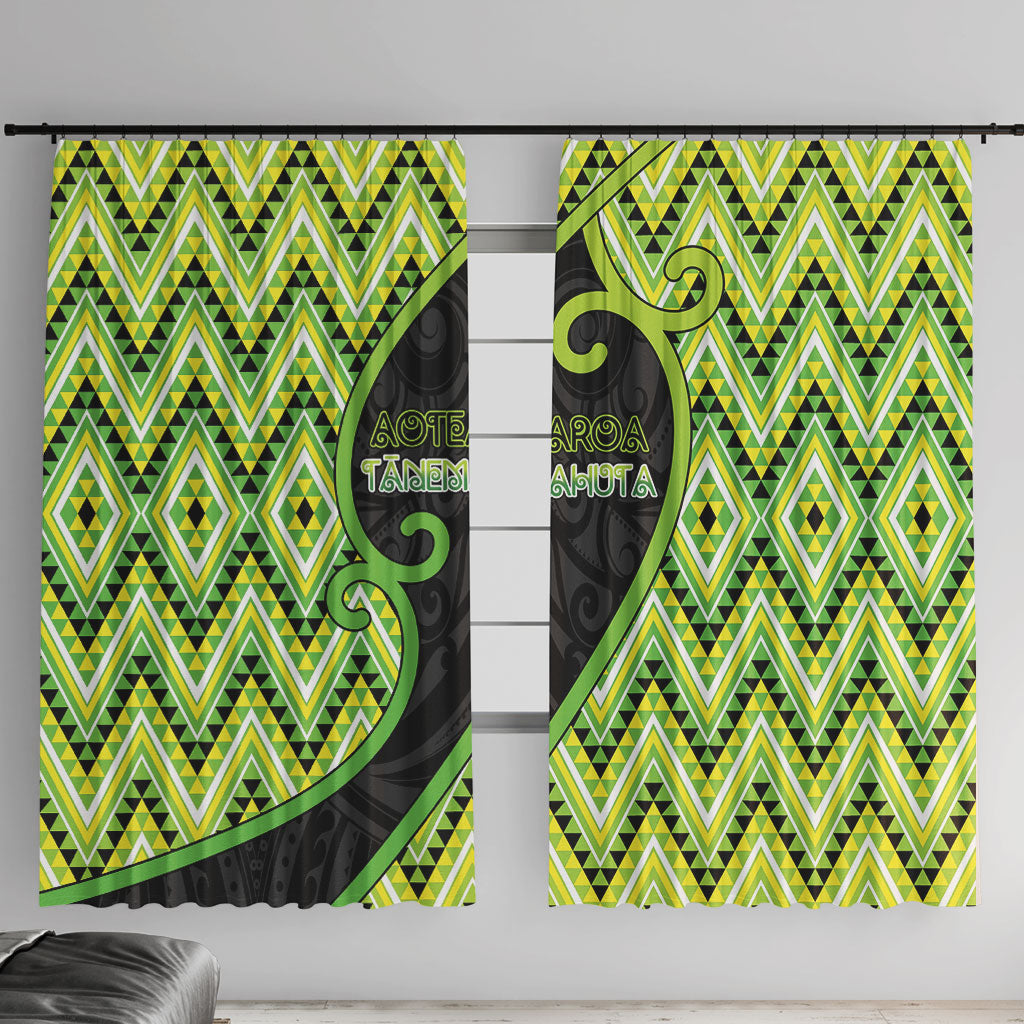 Aotearoa Atua Tanemahuta Window Curtain God Of Forests Koru Patterns Koru Patterns