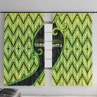 Aotearoa Atua Tanemahuta Window Curtain God Of Forests Koru Patterns Koru Patterns