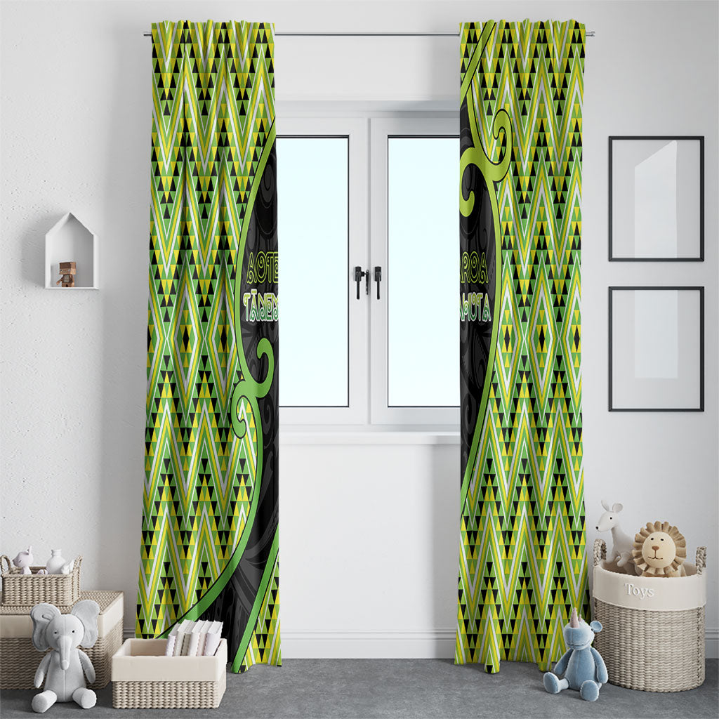 Aotearoa Atua Tanemahuta Window Curtain God Of Forests Koru Patterns Koru Patterns