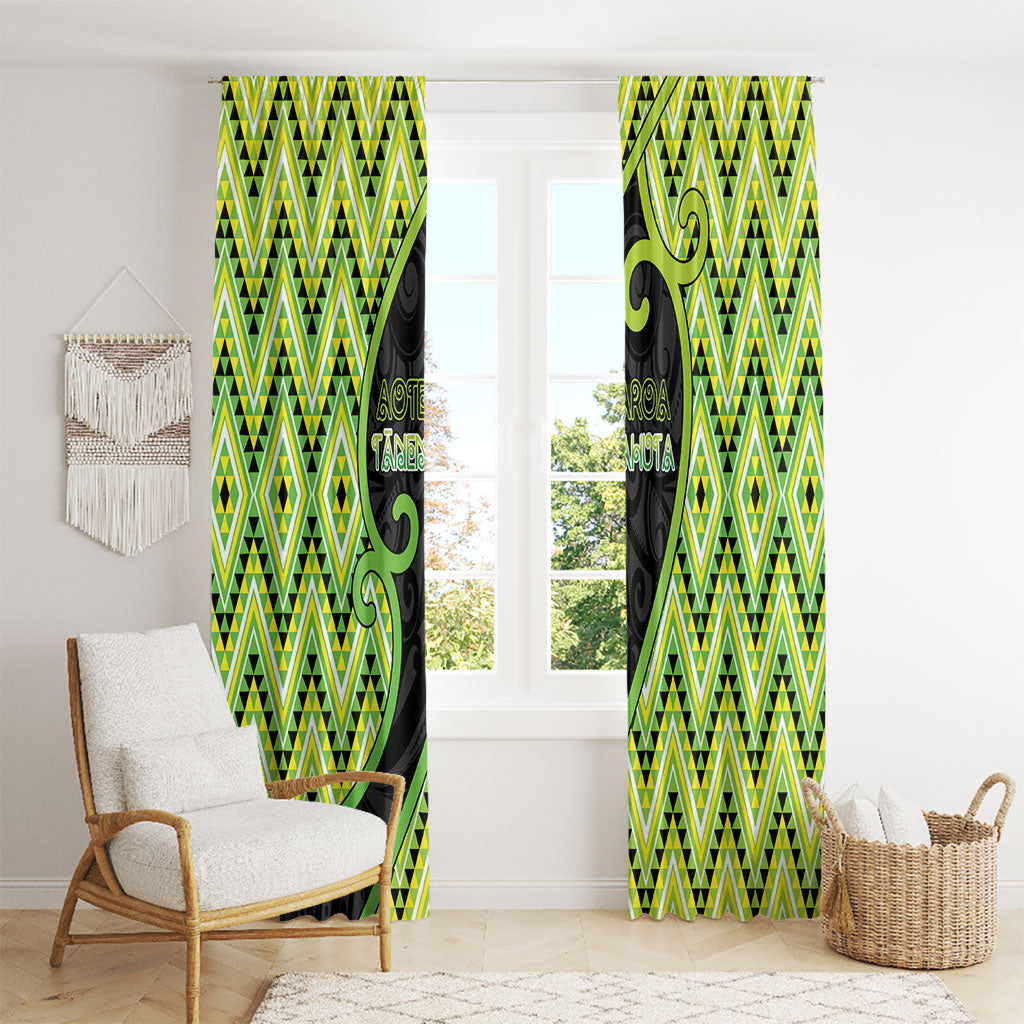 Aotearoa Atua Tanemahuta Window Curtain God Of Forests Koru Patterns Koru Patterns