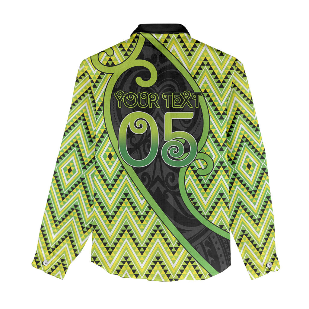 Custom Aotearoa Atua Tanemahuta Women Casual Shirt God Of Forests Koru Patterns Koru Patterns