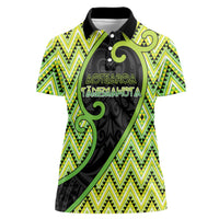 Custom Aotearoa Atua Tanemahuta Women Polo Shirt God Of Forests Koru Patterns Koru Patterns