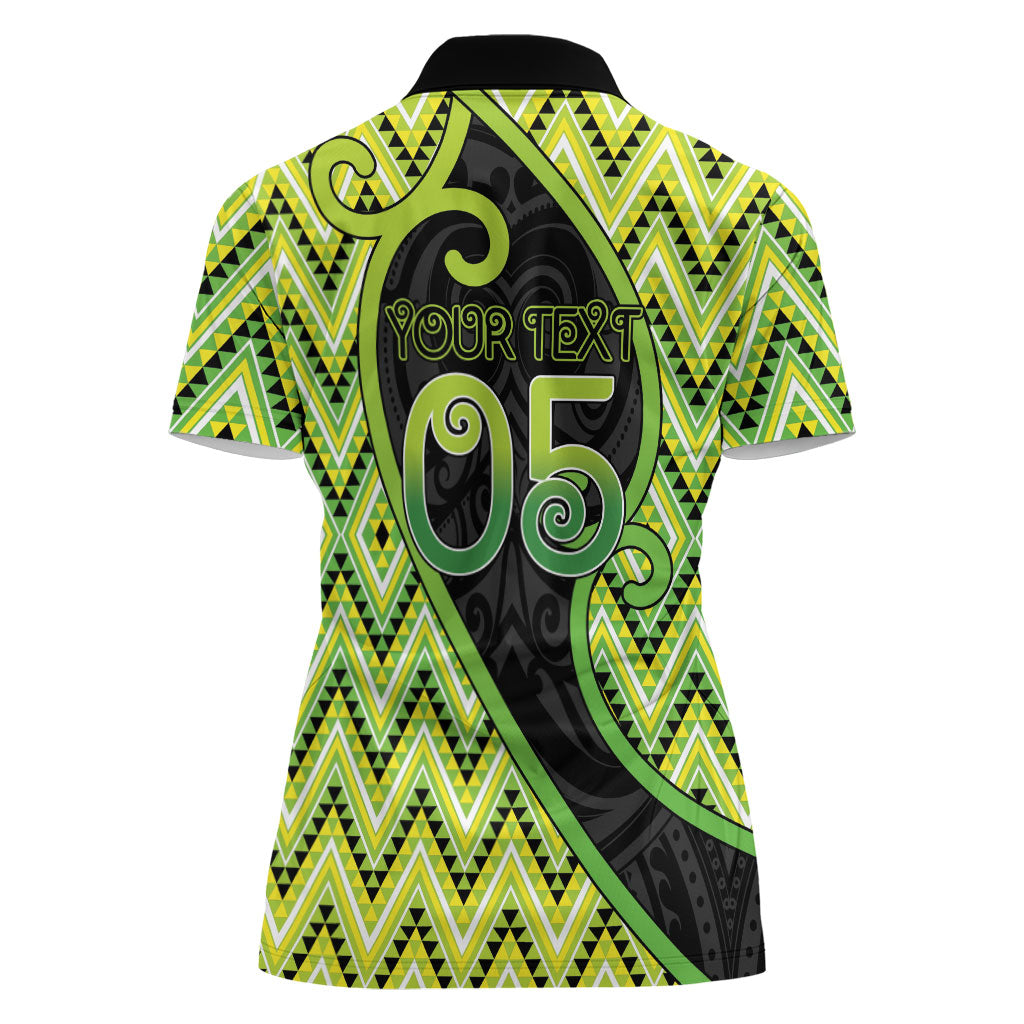 Custom Aotearoa Atua Tanemahuta Women Polo Shirt God Of Forests Koru Patterns Koru Patterns