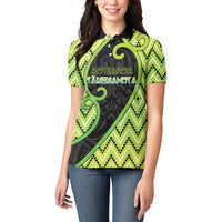 Custom Aotearoa Atua Tanemahuta Women Polo Shirt God Of Forests Koru Patterns Koru Patterns