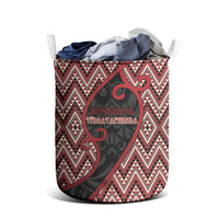 Aotearoa Atua Tumatauenga Laundry Basket God Of War Koru Patterns