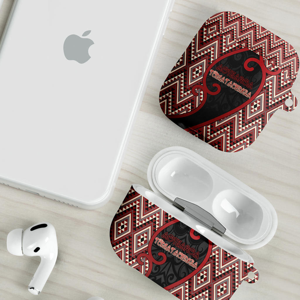 Aotearoa Atua Tumatauenga AirPods Case God Of War Koru Patterns