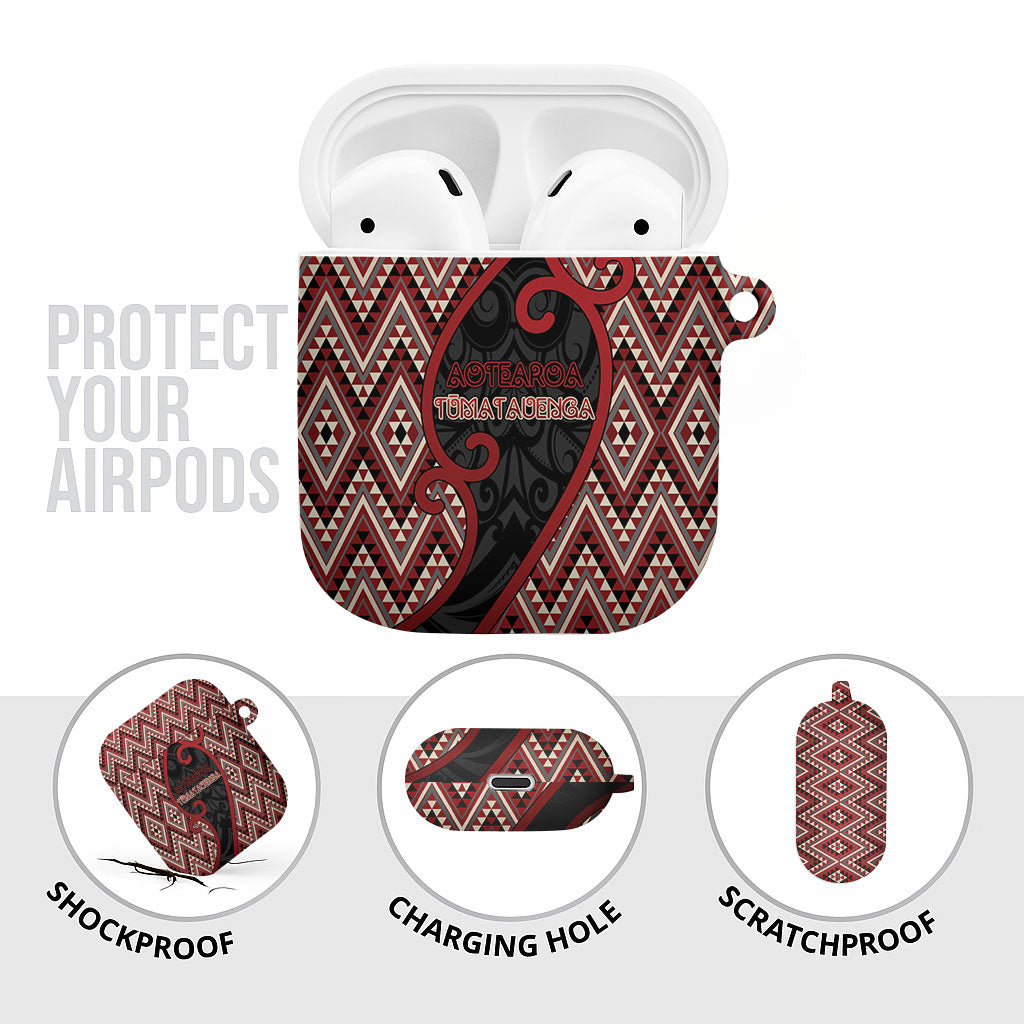 Aotearoa Atua Tumatauenga AirPods Case God Of War Koru Patterns