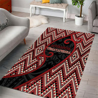 Aotearoa Atua Tumatauenga Area Rug God Of War Koru Patterns