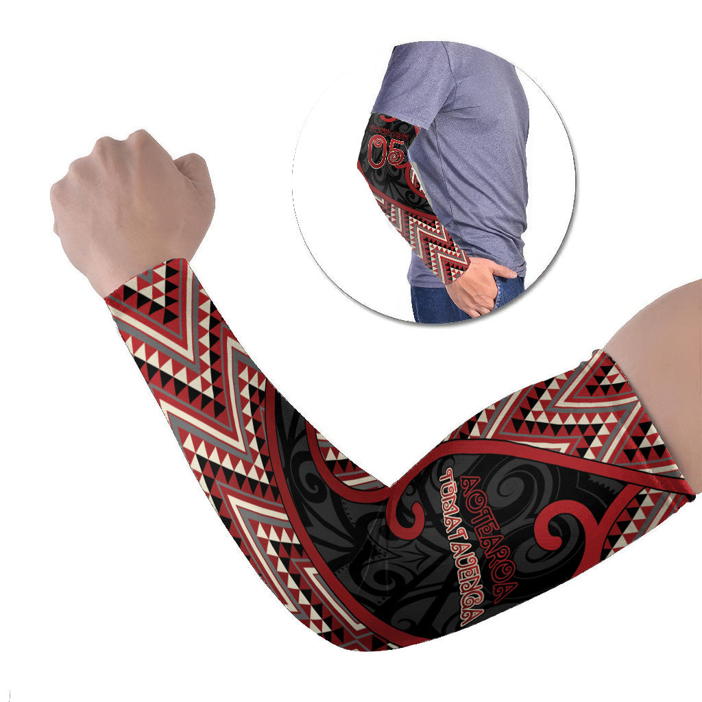 Custom Aotearoa Atua Tumatauenga Arm Sleeves God Of War Koru Patterns