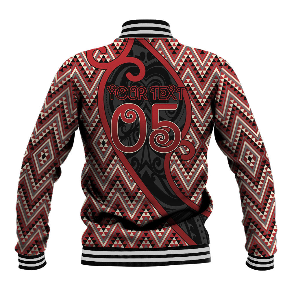 Custom Aotearoa Atua Tumatauenga Baseball Jacket God Of War Koru Patterns