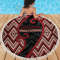 Aotearoa Atua Tumatauenga Beach Blanket God Of War Koru Patterns