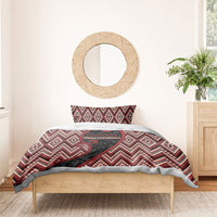 Aotearoa Atua Tumatauenga Bedding Set God Of War Koru Patterns