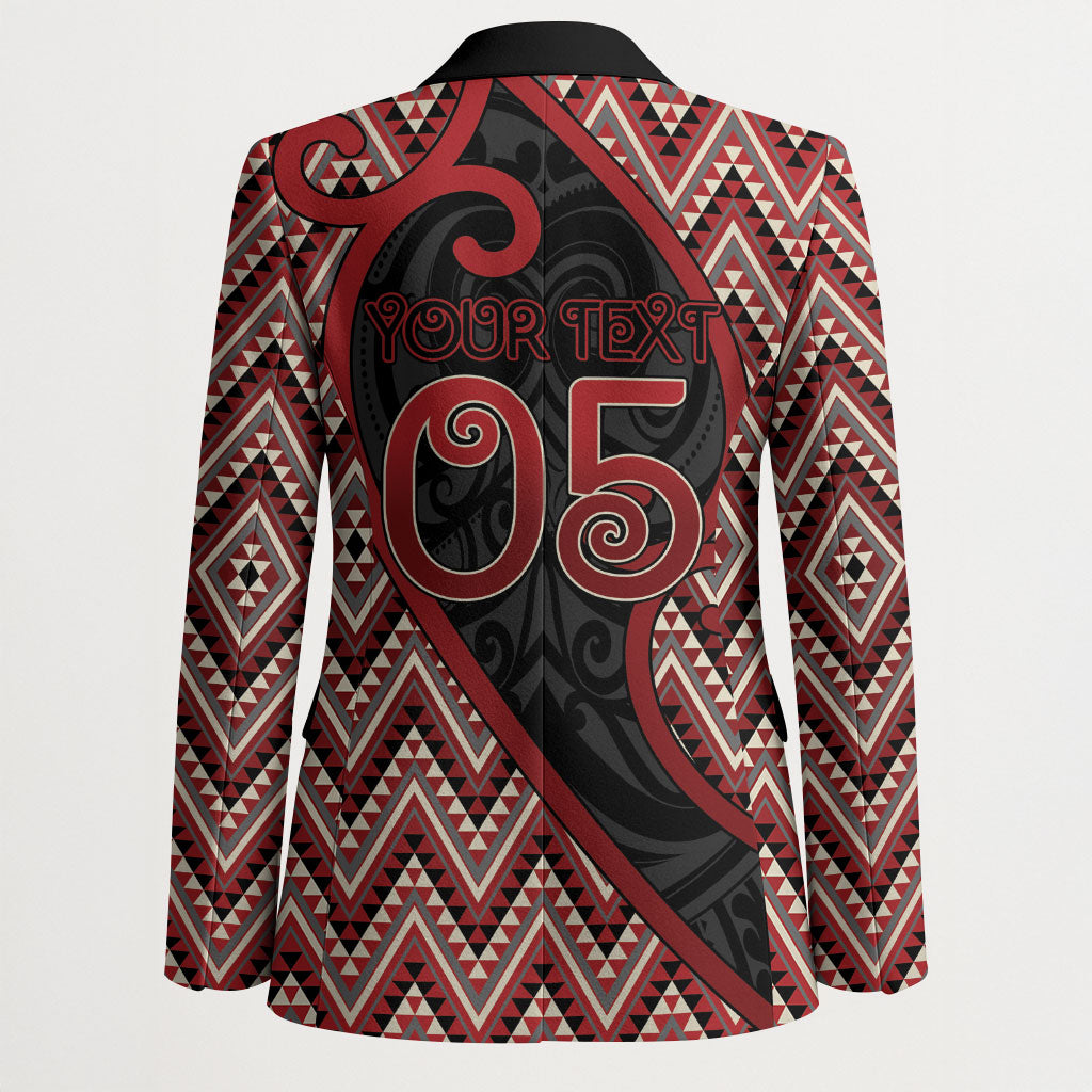 Custom Aotearoa Atua Tumatauenga Blazer God Of War Koru Patterns
