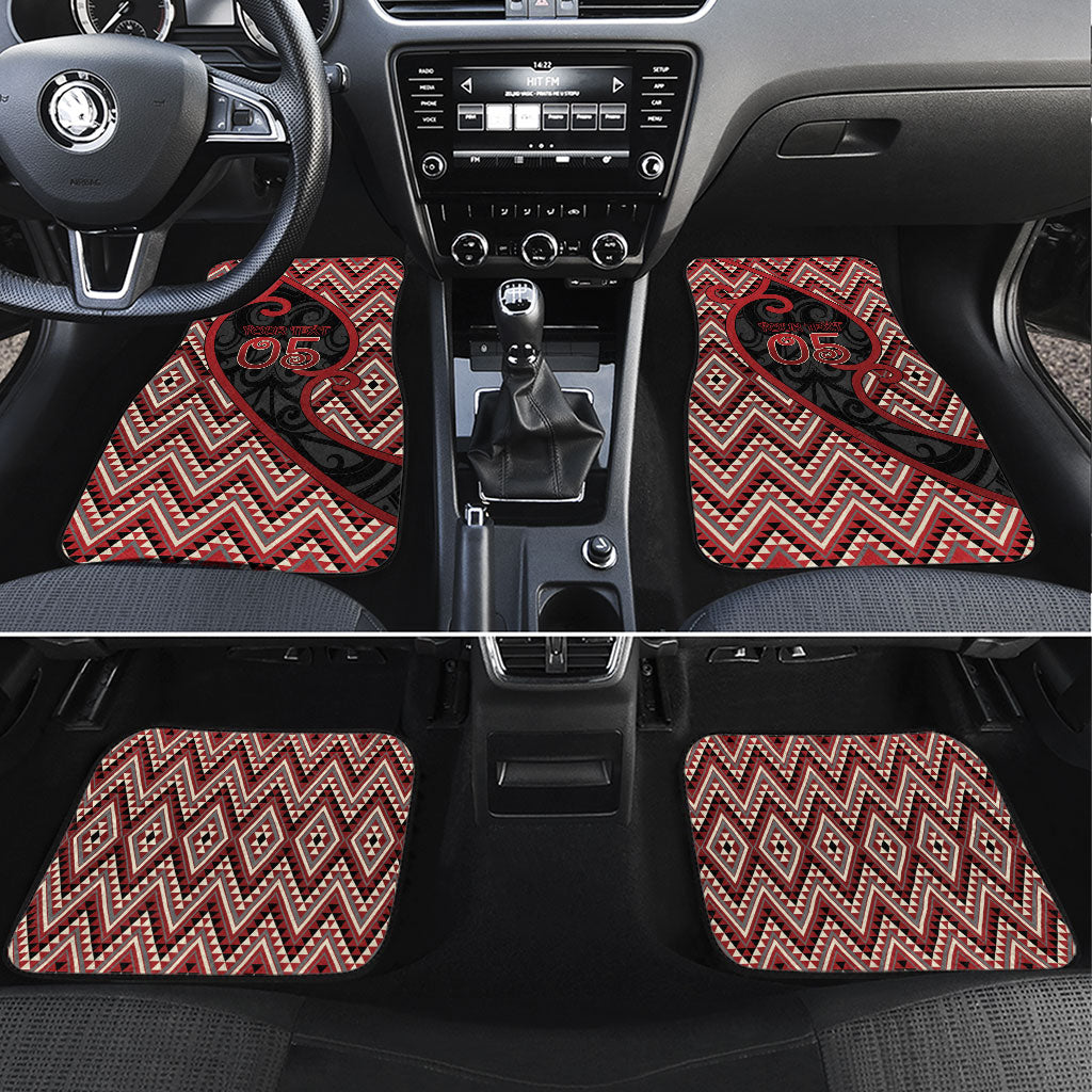 Custom Aotearoa Atua Tumatauenga Car Mats God Of War Koru Patterns