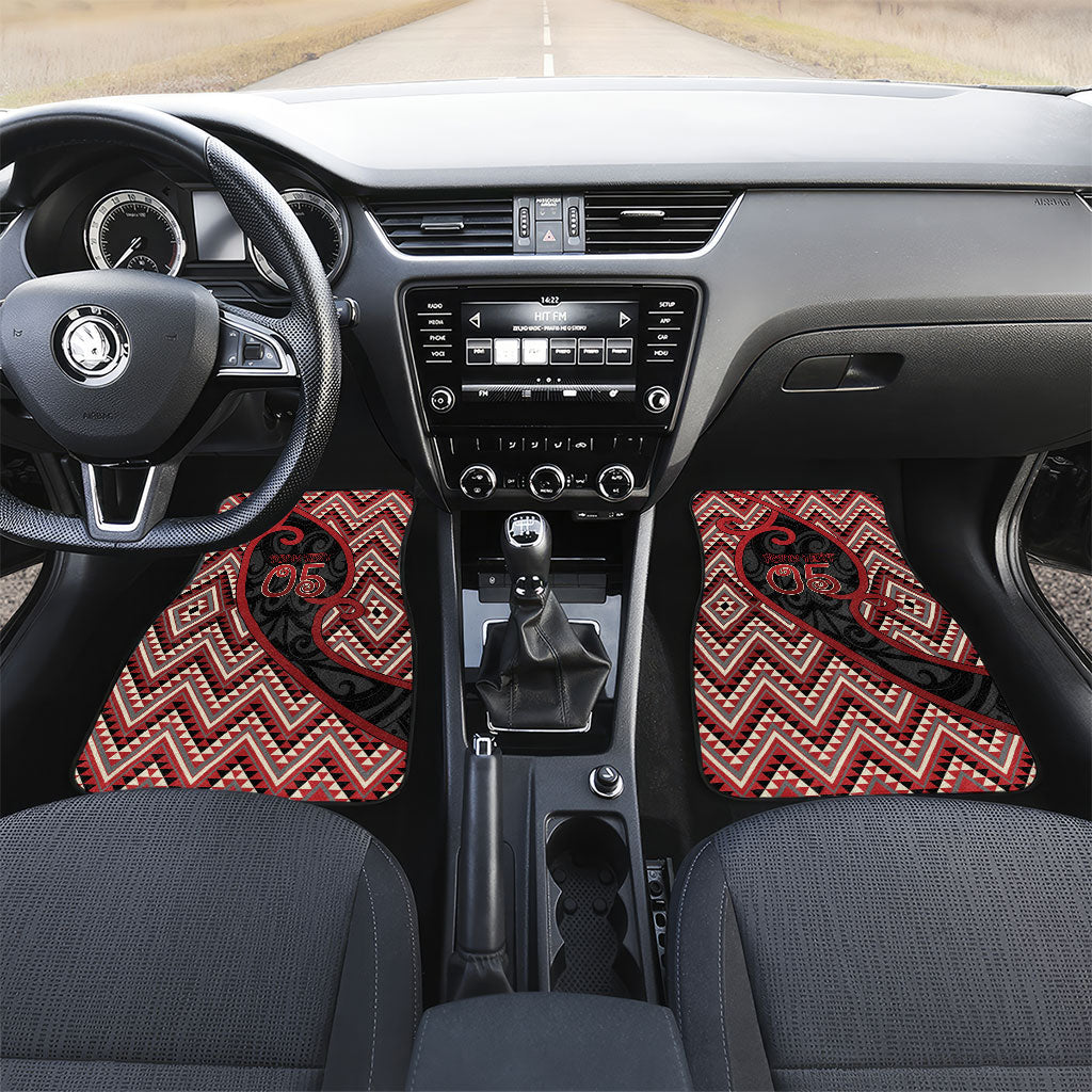Custom Aotearoa Atua Tumatauenga Car Mats God Of War Koru Patterns