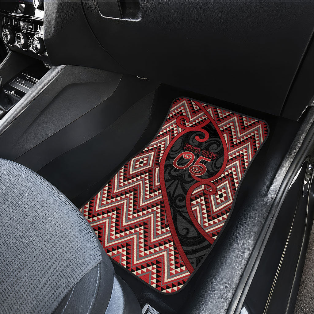 Custom Aotearoa Atua Tumatauenga Car Mats God Of War Koru Patterns