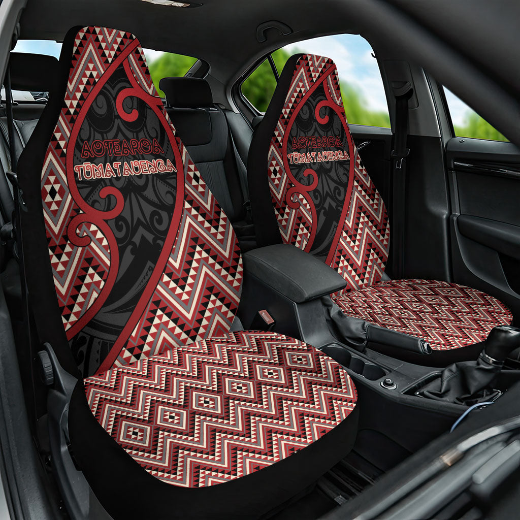 Aotearoa Atua Tumatauenga Car Seat Cover God Of War Koru Patterns
