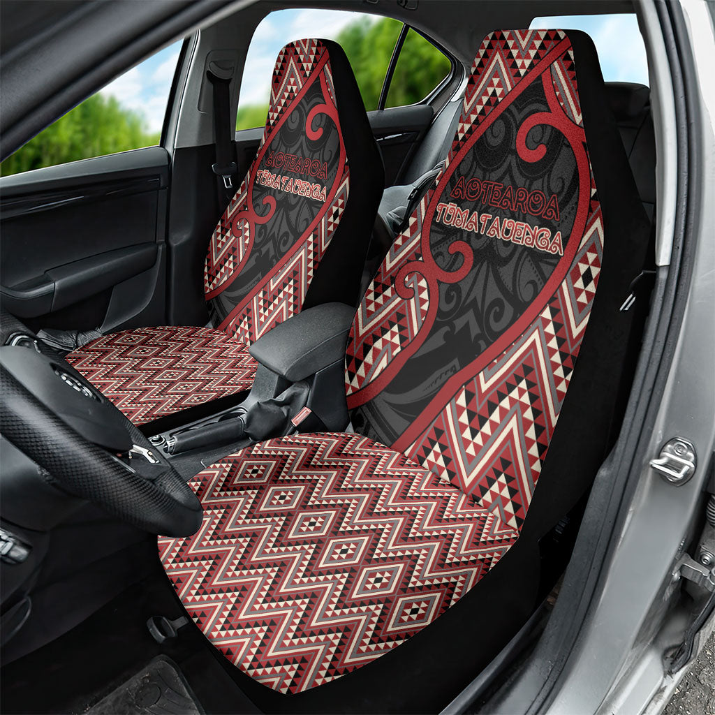 Aotearoa Atua Tumatauenga Car Seat Cover God Of War Koru Patterns