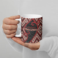 Custom Aotearoa Atua Tumatauenga Ceramic Mug God Of War Koru Patterns
