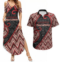 Custom Aotearoa Atua Tumatauenga Couples Matching Summer Maxi Dress and Hawaiian Shirt God Of War Koru Patterns