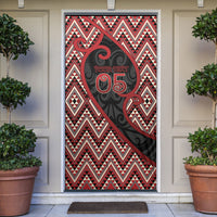 Custom Aotearoa Atua Tumatauenga Door Cover God Of War Koru Patterns