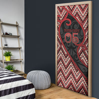 Custom Aotearoa Atua Tumatauenga Door Cover God Of War Koru Patterns