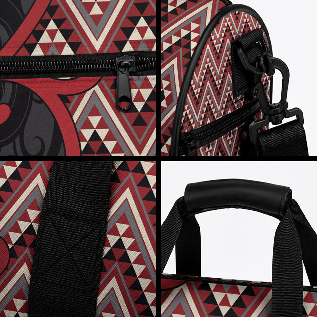 Aotearoa Atua Tumatauenga Duffle Bag God Of War Koru Patterns