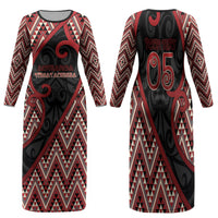 Custom Aotearoa Atua Tumatauenga Family Matching Long Sleeve Bodycon Dress and Hawaiian Shirt God Of War Koru Patterns