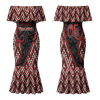 Custom Aotearoa Atua Tumatauenga Family Matching Mermaid Dress and Hawaiian Shirt God Of War Koru Patterns